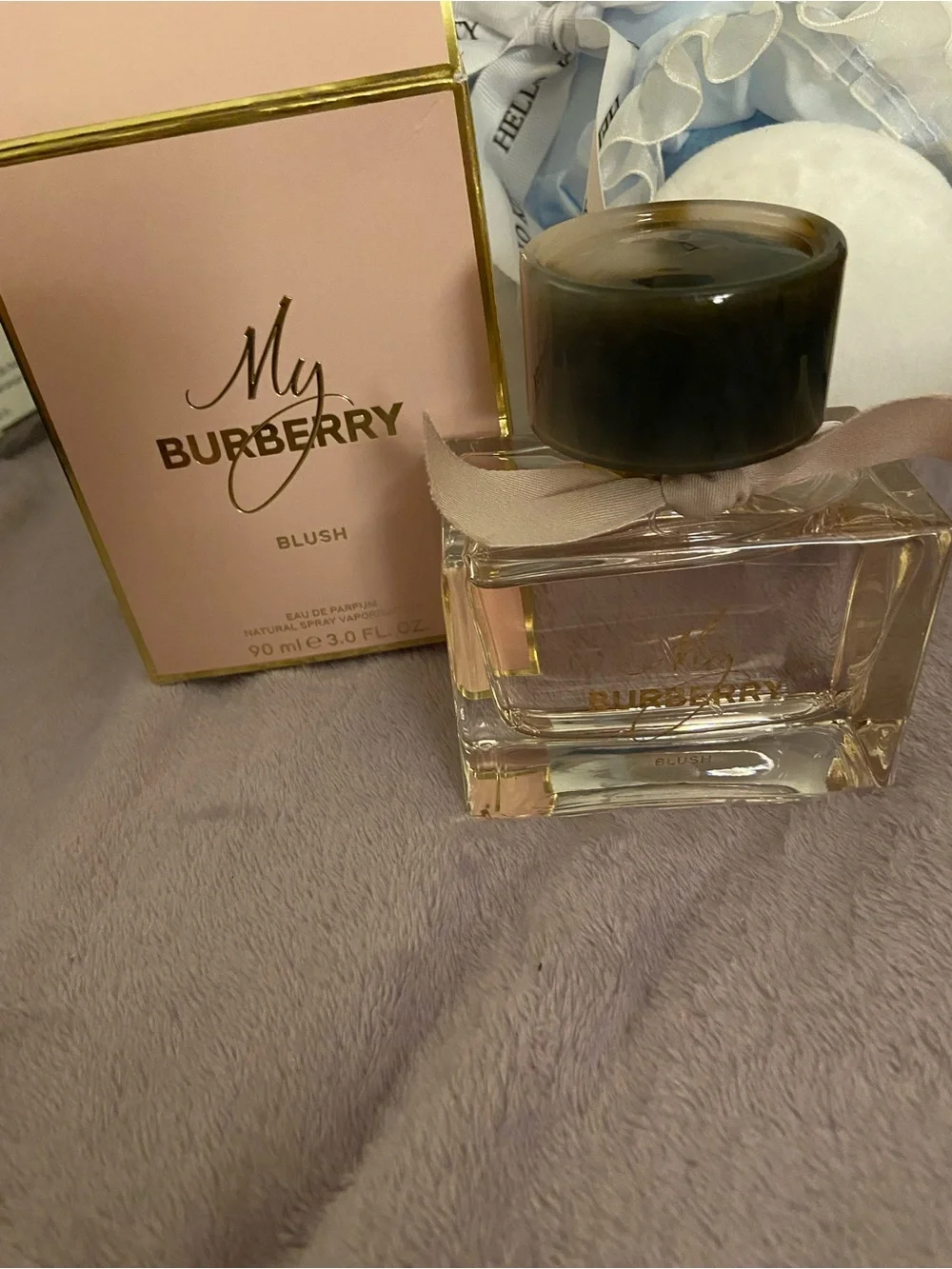 Burberry Blush Pink Bottle with Gold Logo